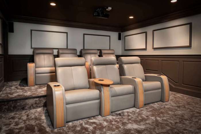 Custom home movie theater