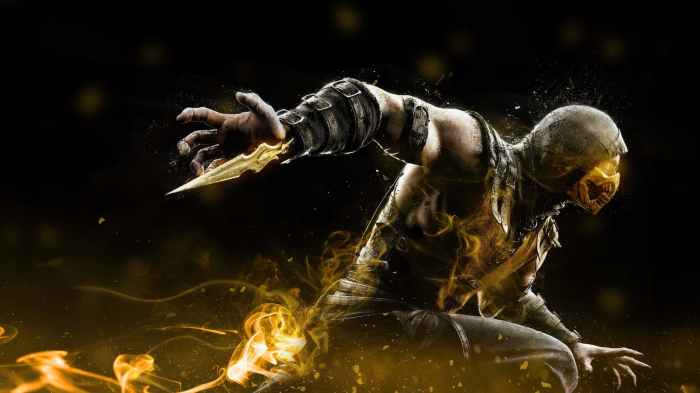 Download Epic Mortal Kombat Scorpion Wallpaper | Wallpapers.com