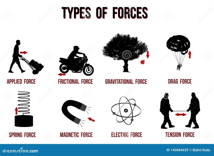 Types Of Forces Chart Cartoon Vector | CartoonDealer.com #140684439 Forces of nature movie review